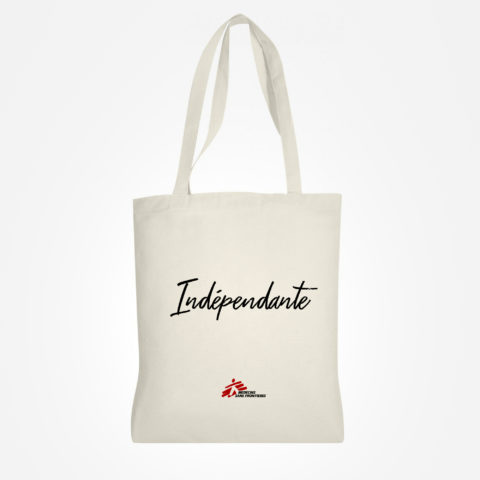 Sac en coton recyclé "indépendante"