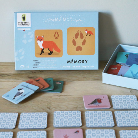 Jeu de mémoire - L'Animal et son Empreinte