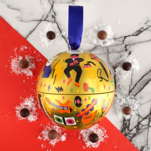 Boule garnie de céréales enrobées de chocolat - Bio