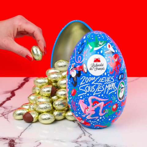 OEUF GARNI CHOCOLATS BIO - CHOCOLAT DES FRANCAIS