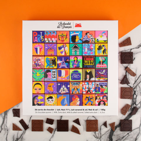 Coffret 36 carrés – Chocolat des Français – Bio