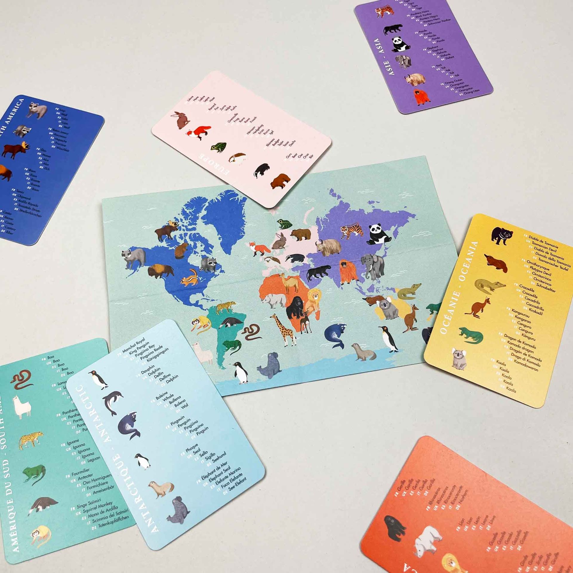 Jeu de cartes : 7 familles animaux • Boutique MSF