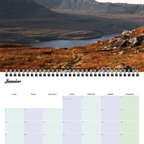 Calendrier photos Échappées lointaines 2026