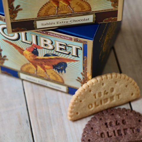 Duo de biscuits demi-lune : extra vanille & chocolat - 280 gr