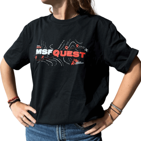 T-shirt unisexe noir – MSF Quest