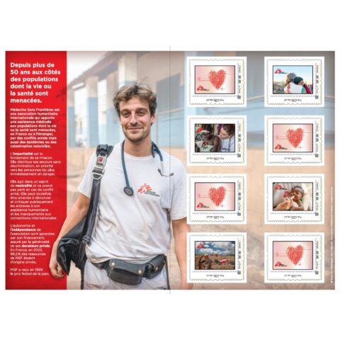 Carnet de 8 timbres MSF